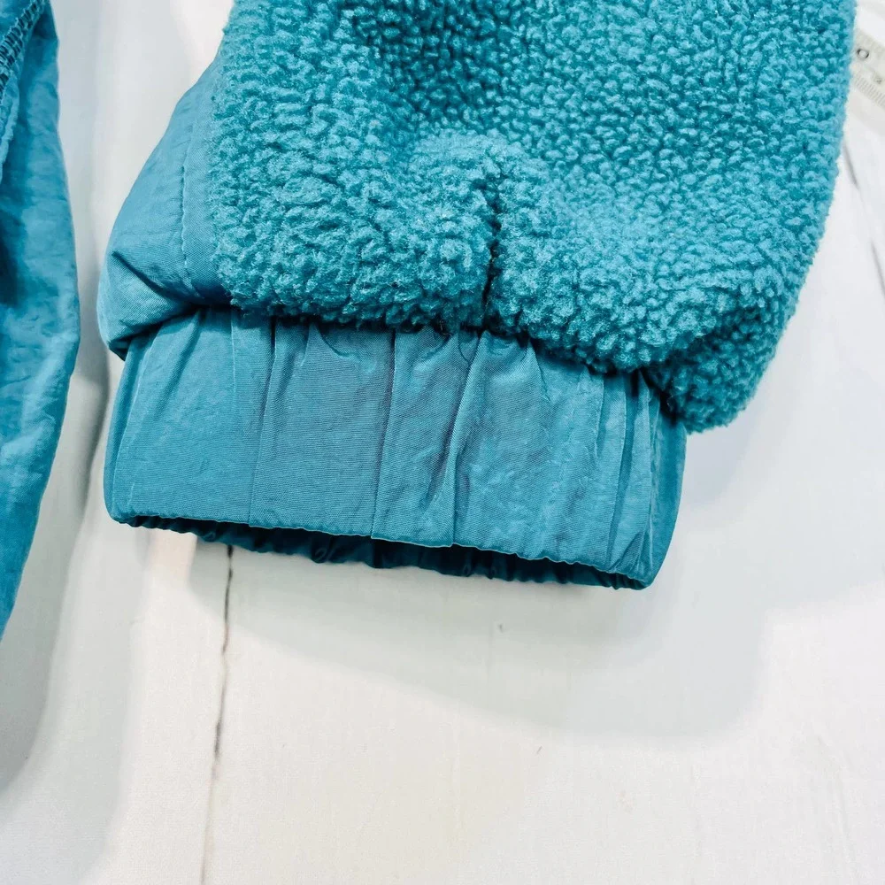 Wild Fable Teal Zip Up Light Puff Jacket - XS - Picture 6 of 11